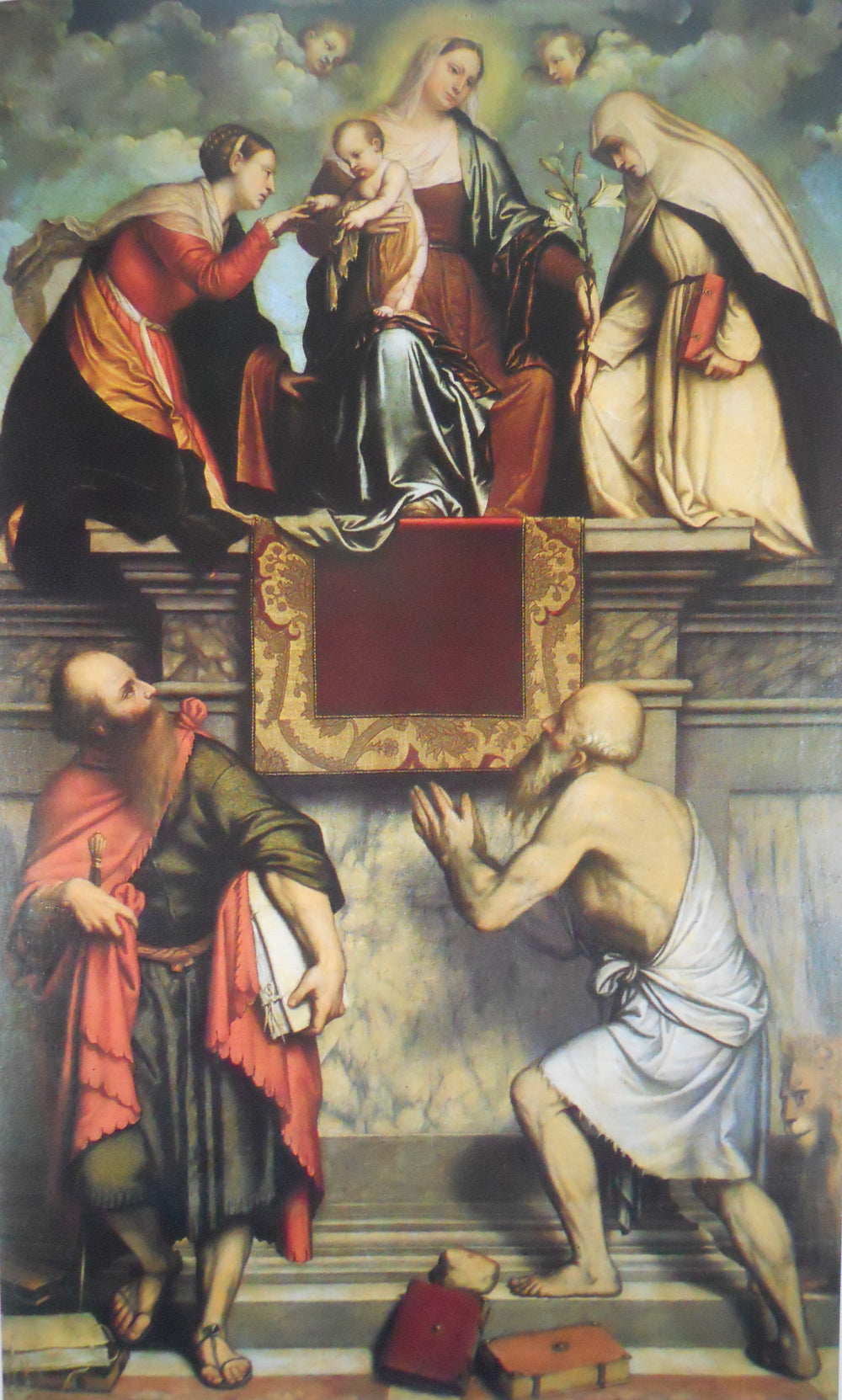 Le Mariage mystique de Sainte Catherine - Alessandro Bonvicino - Alpha Reproduction