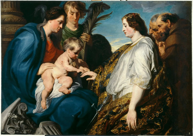 The Mystic Marriage of Saint Catherine - Antoine van Dyck
