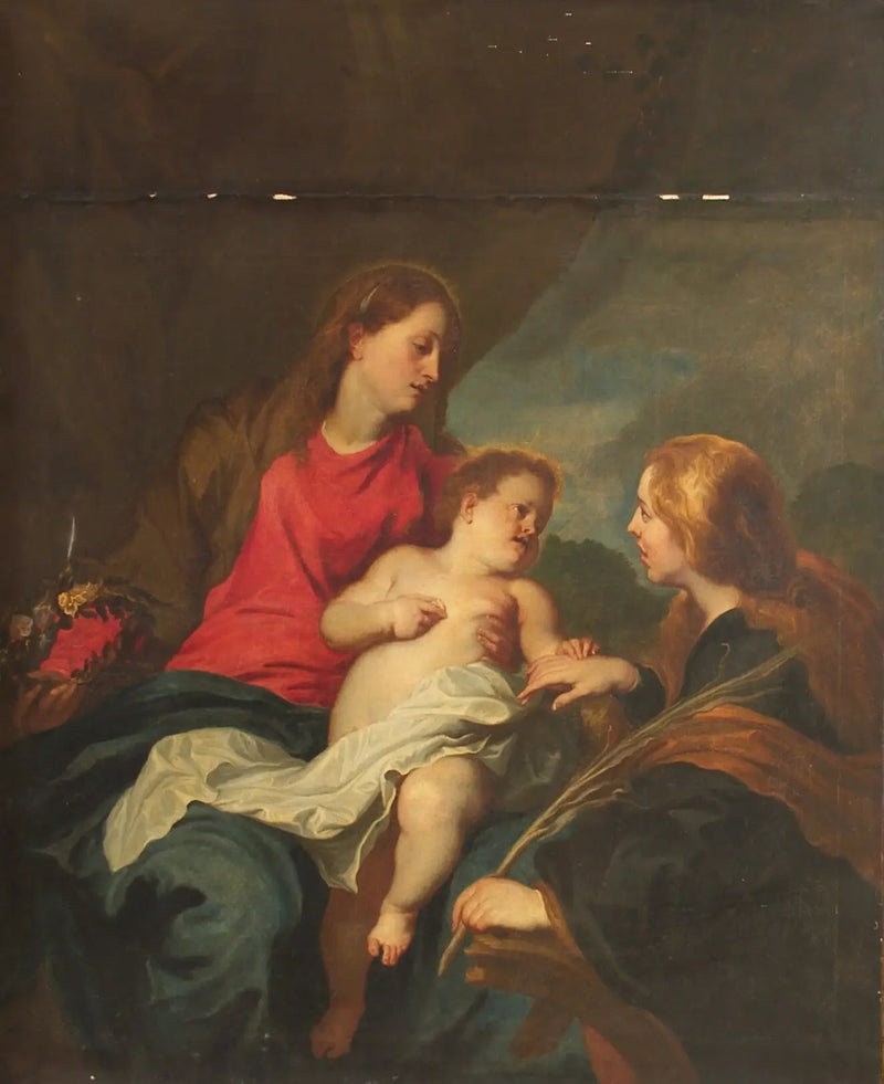 The Mystic Marriage of Saint Catherine of Alexandria - Antoine van Dyck