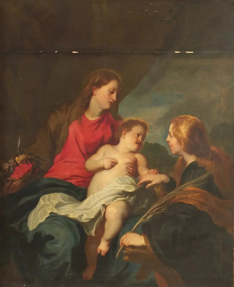 The Mystic Marriage of Saint Catherine of Alexandria - Antoine van Dyck