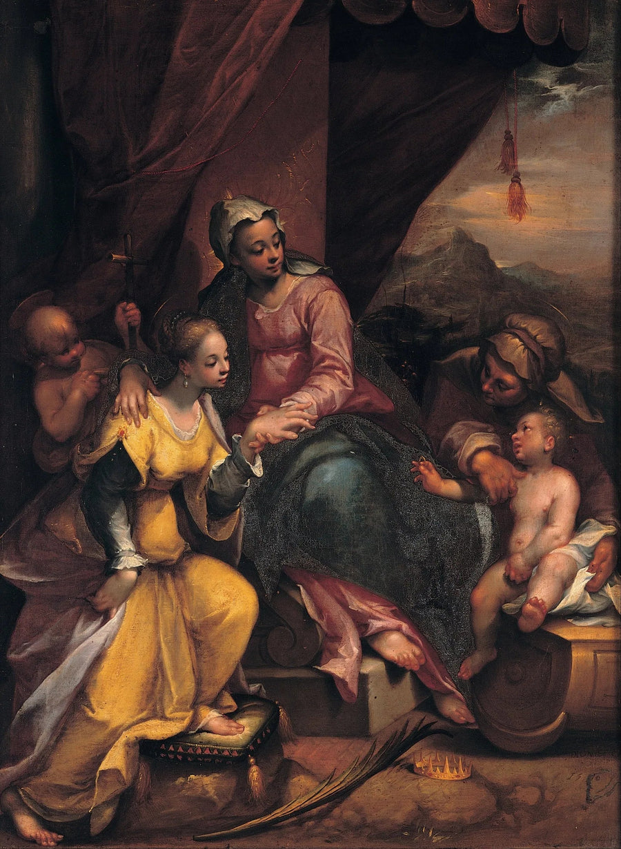 The Mystic Marriage of Saint Catherine - Denis Calvaert