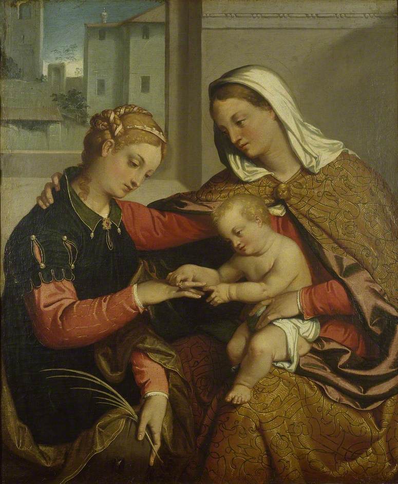 The Mystic Marriage of Saint Catherine - Giovanni Battista Moroni