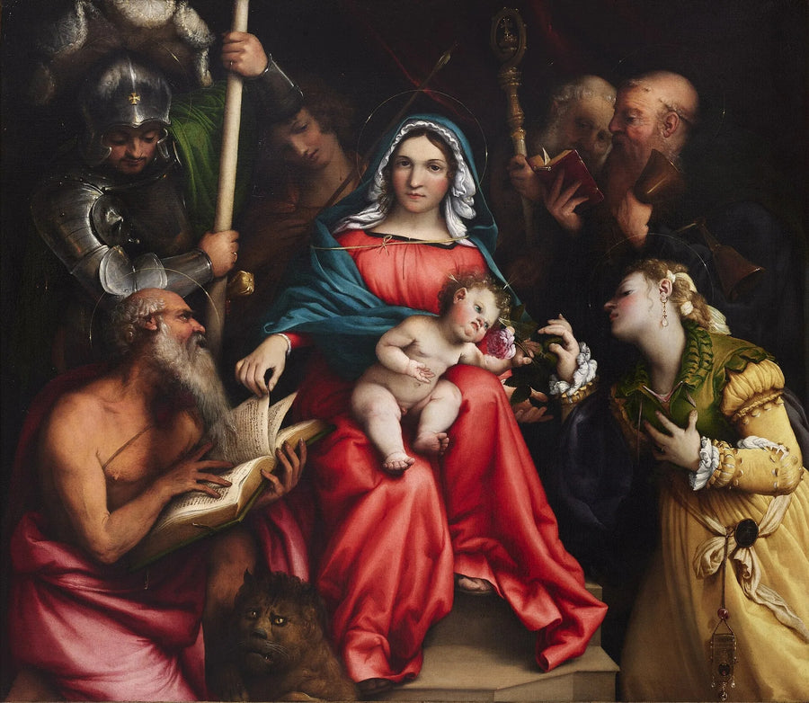 The Mystic Marriage of Saint Catherine (Lotto, Rome) - Lorenzo Lotto