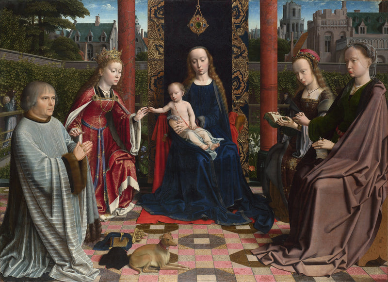 The Mystic Marriage of Saint Catherine, by Gérard David - Gérard David
