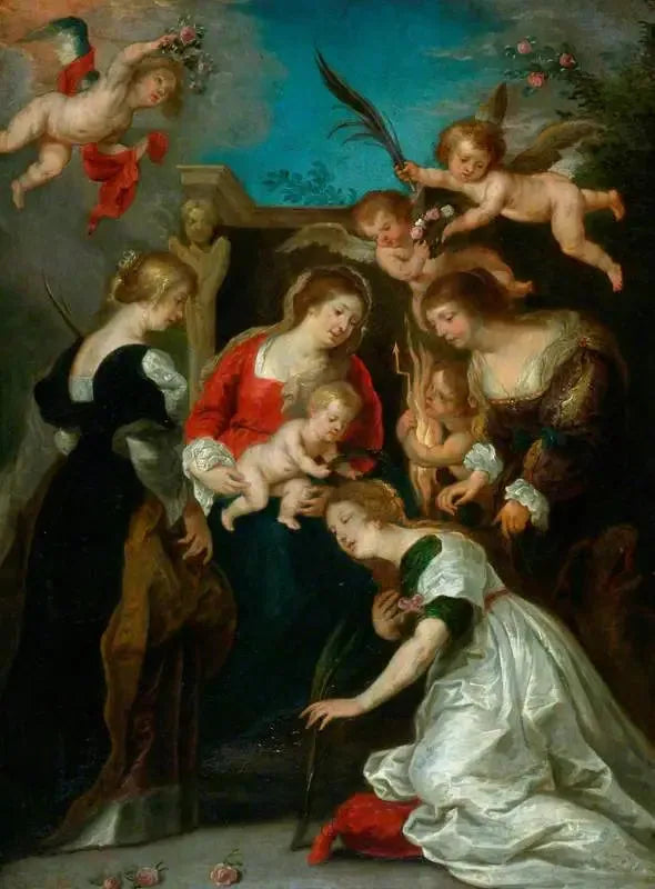 The Mystic Marriage of Saint Catherine - Peter Paul Rubens