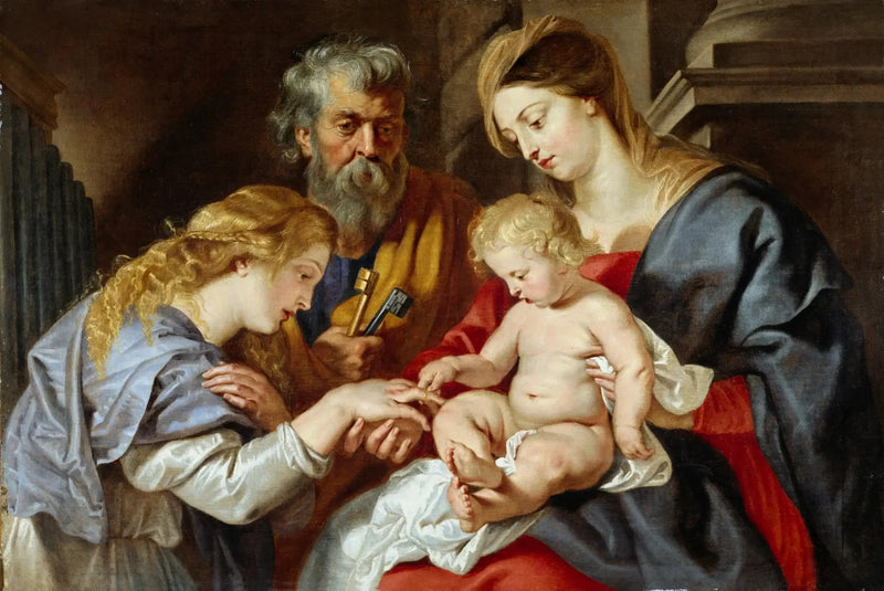 The Mystic Marriage of Saint Catherine - Peter Paul Rubens