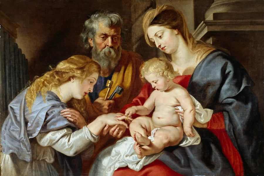 The Mystic Marriage of Saint Catherine - Peter Paul Rubens