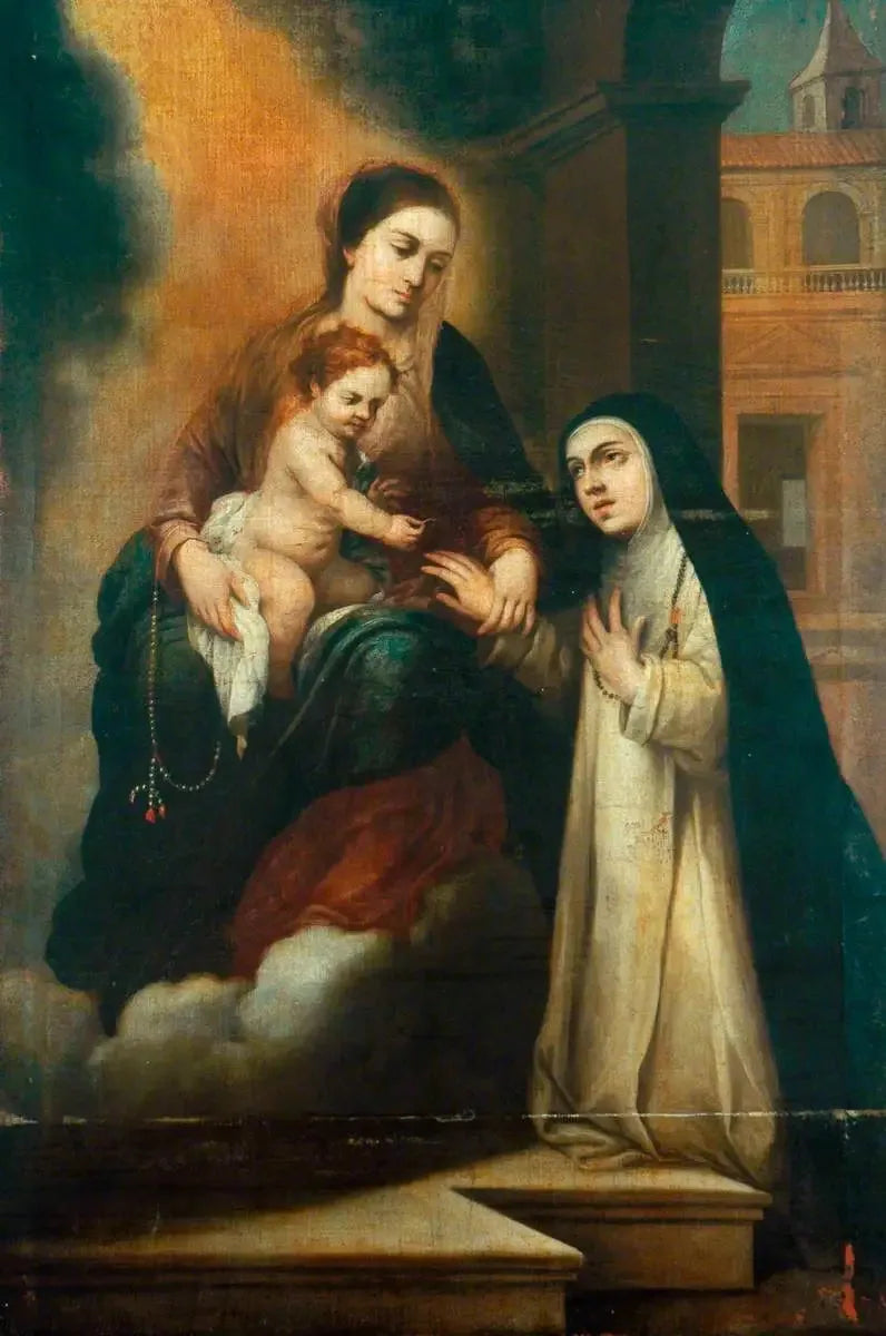 The Mystic Marriage of Saint Catherine of Siena - Bartolomé Esteban Murillo