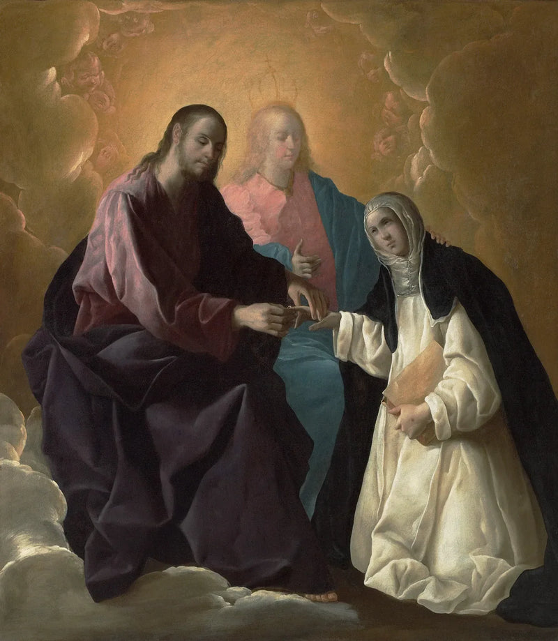 The Mystic Marriage of Saint Catherine of Siena - Francisco de Zurbarán