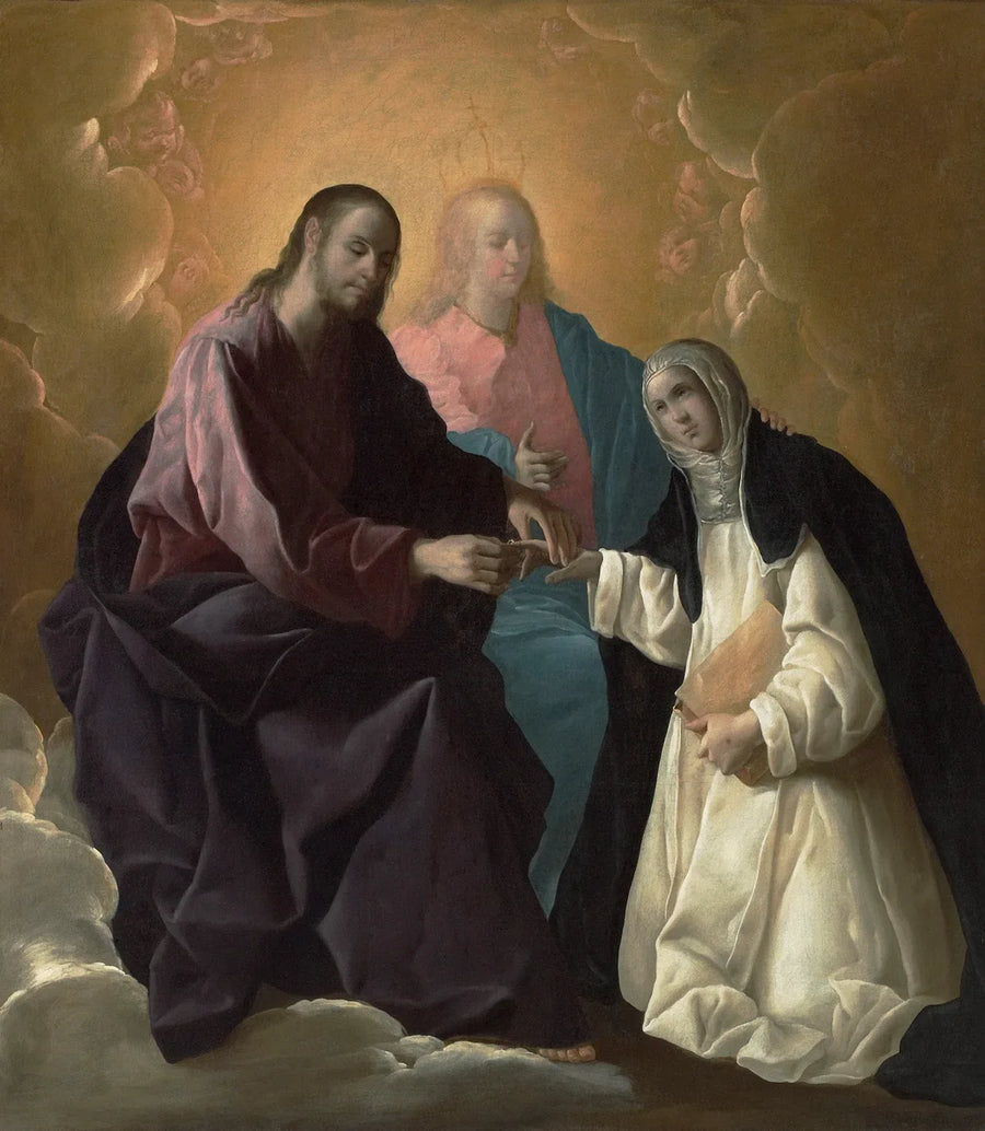 The Mystic Marriage of Saint Catherine of Siena - Francisco de Zurbarán