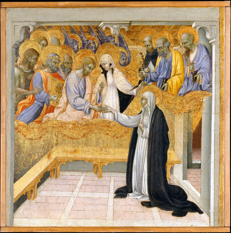 The Mystic Marriage of Saint Catherine of Siena - Giovanni di Paolo