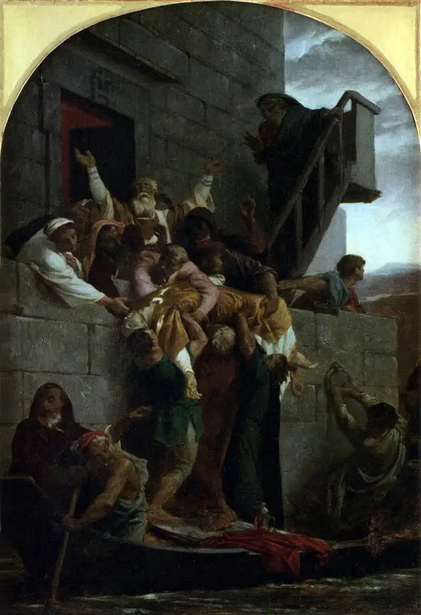 The Christian Martyr is Descended into a Boat - Alexandre Cabanel