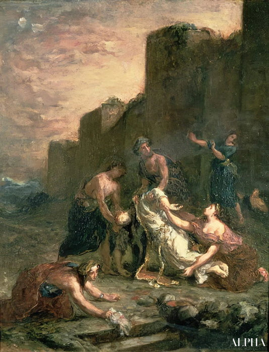 Le martyre de saint Étienne - Eugène Delacroix - Reproductions de tableaux et peintures haut de gamme