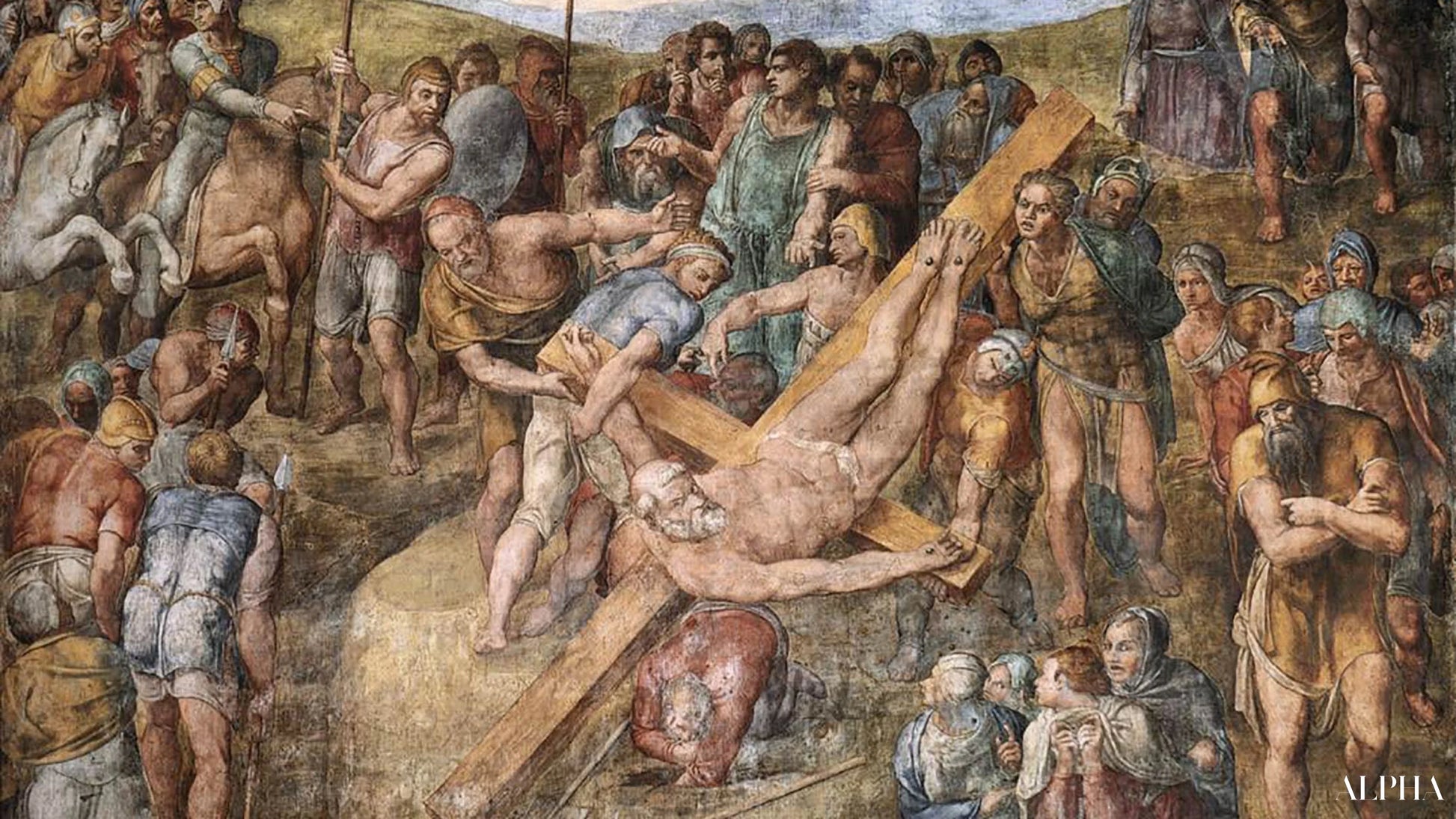 Le Martyre de saint Pierre - Michel-Ange - Reproductions de tableaux et peintures haut de gamme