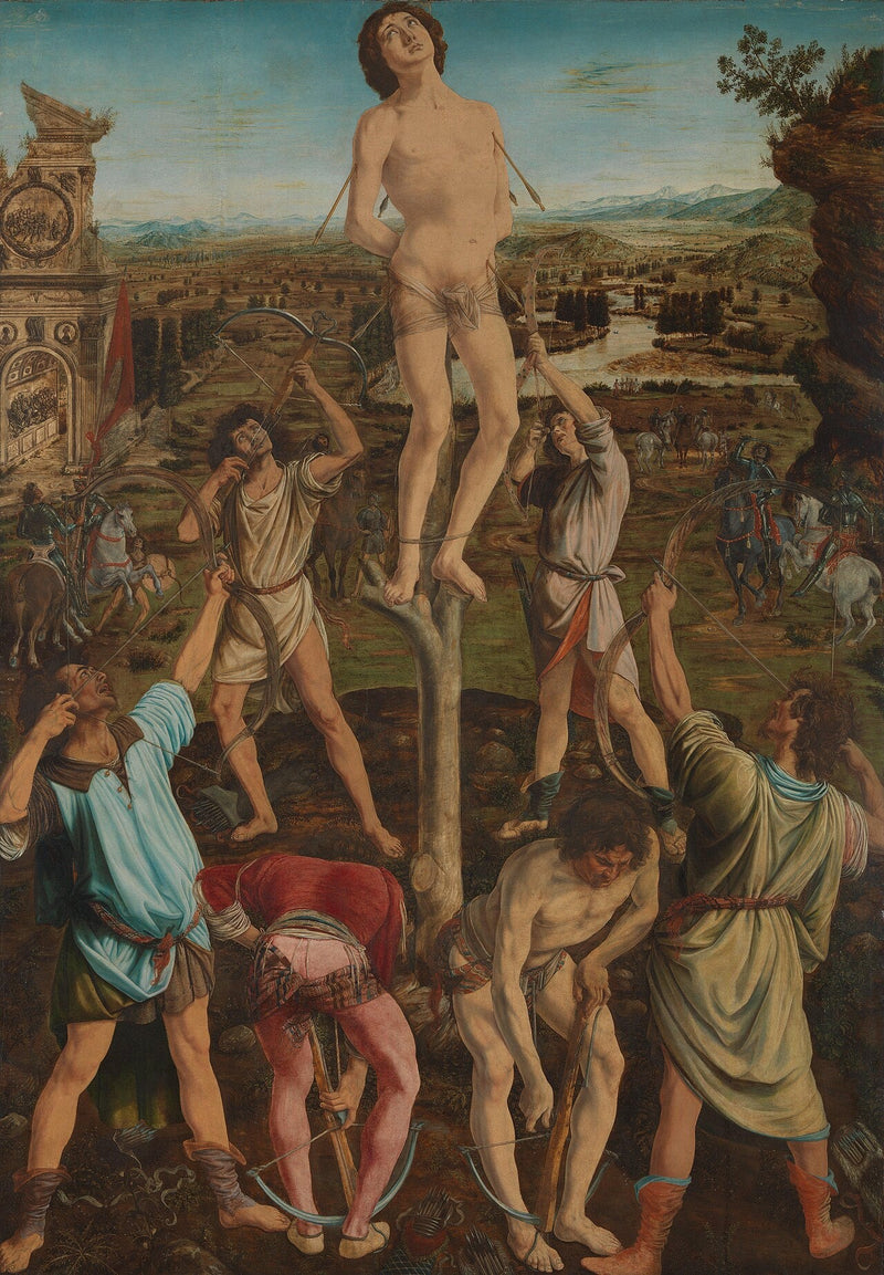 The Martyrdom of Saint Sebastian - Antonio Pollaiuolo