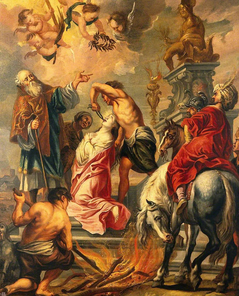 Le martyre de sainte Apolline - Jacob Jordaens