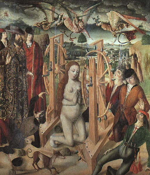 Le martyre de sainte Catherine - Fernando Gallego image 1 reproduction artisanale de tableau