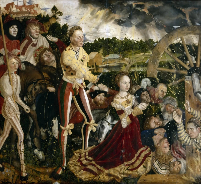 The Martyrdom of Saint Catherine (central panel) - Lucas Cranach the Elder