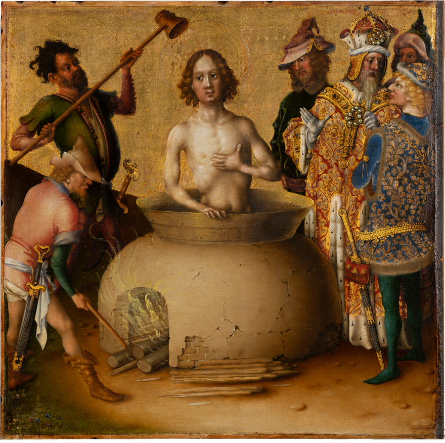 The Martyrdom of the Apostles: the Martyrdom of Saint John the Evangelist - Stefan Lochner