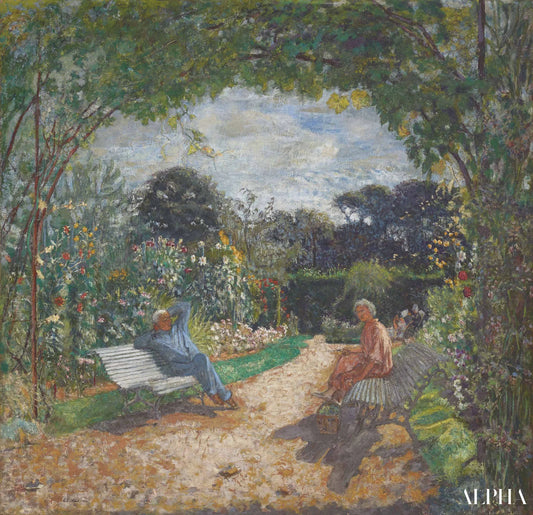 Le matin au jardin, Clos Cézanne - Édouard Vuillard - Reproductions de tableaux et peintures haut de gamme