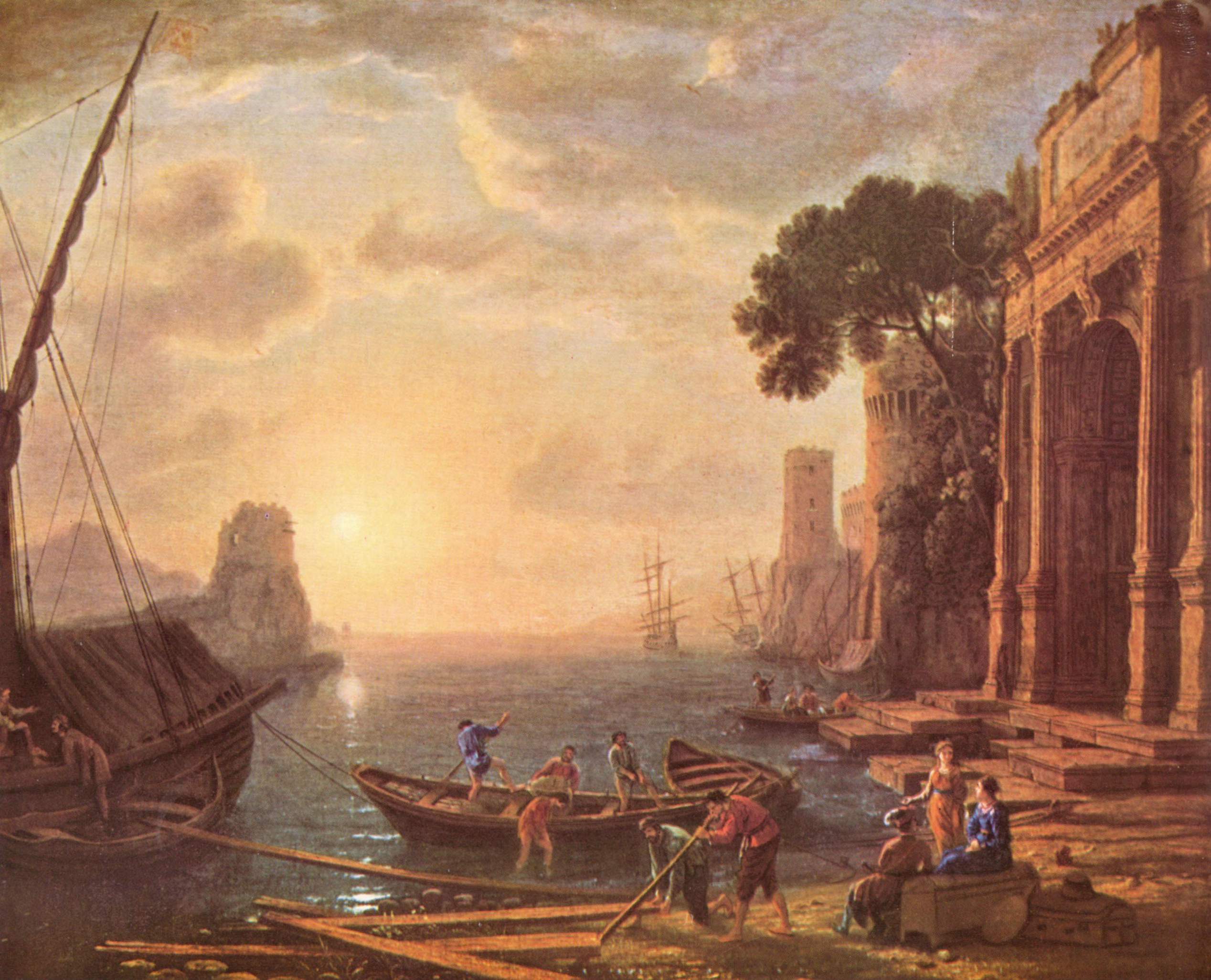 The Morning in a Seaport - Claude Lorrain