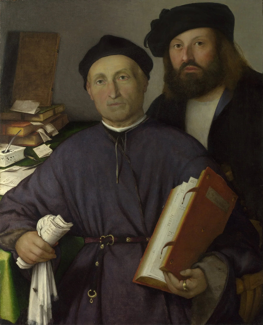 The doctor Giovanni Agostino della Torre and his son Niccolò - Lorenzo Lotto