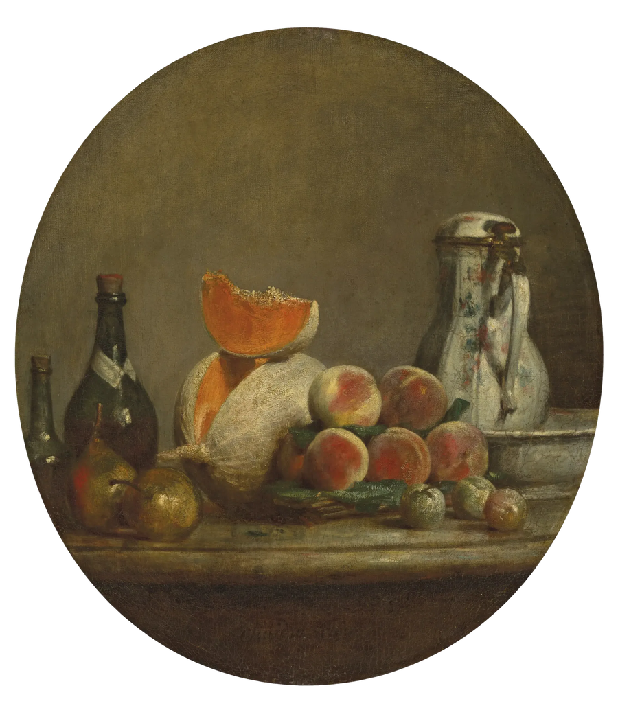 The Partially Cut Melon - Jean Siméon Chardin