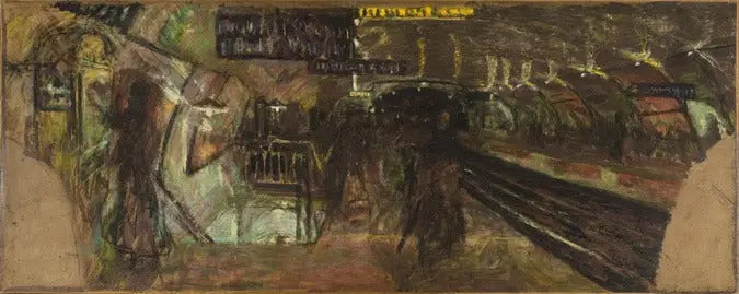 The Metro, the Villiers station - Édouard Vuillard
