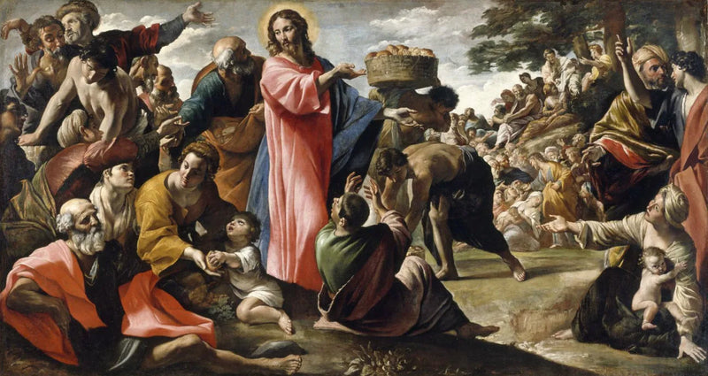 The miracle of the loaves and fishes - Giovanni Lanfranco