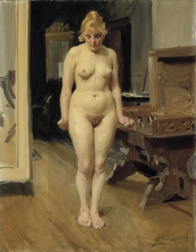 The Shy Model - Anders Zorn
