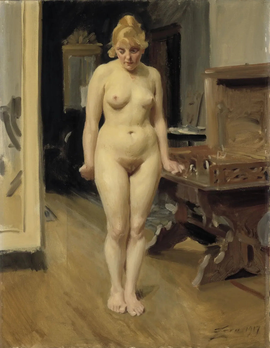 The Shy Model - Anders Zorn
