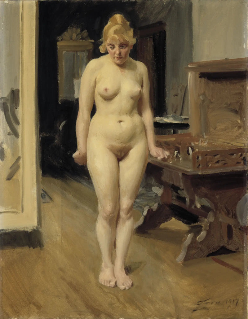 The Shy Model - Anders Zorn