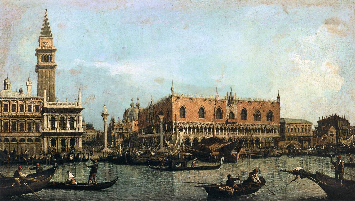 The Môle seen from the San Marco basin - Canaletto