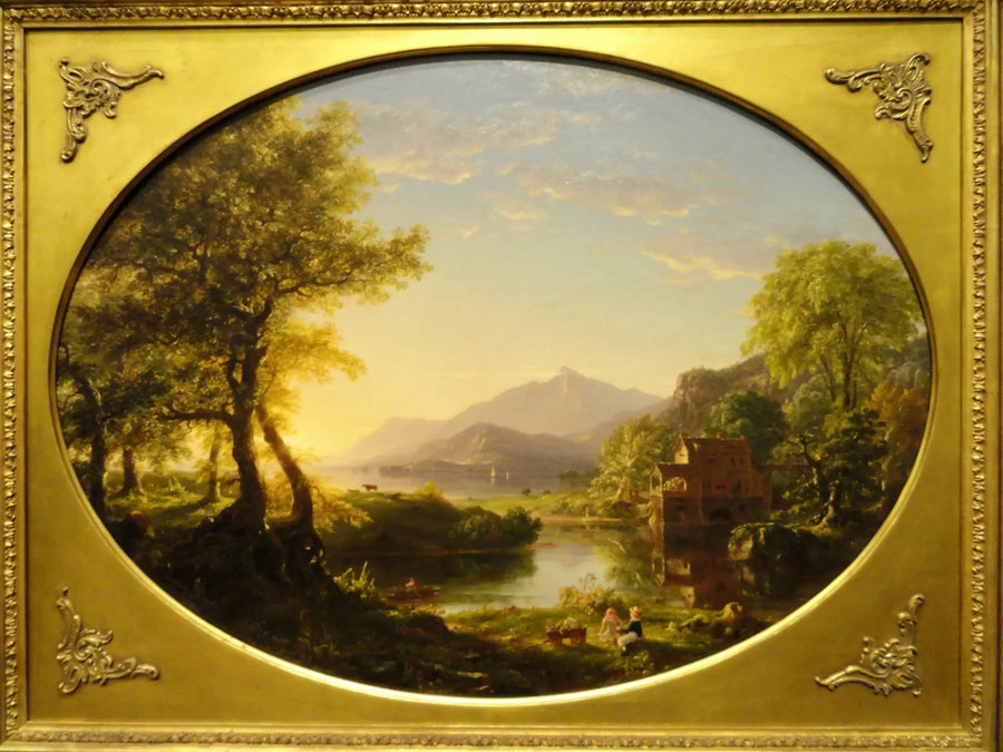 The Mill, Sunset - Thomas Cole