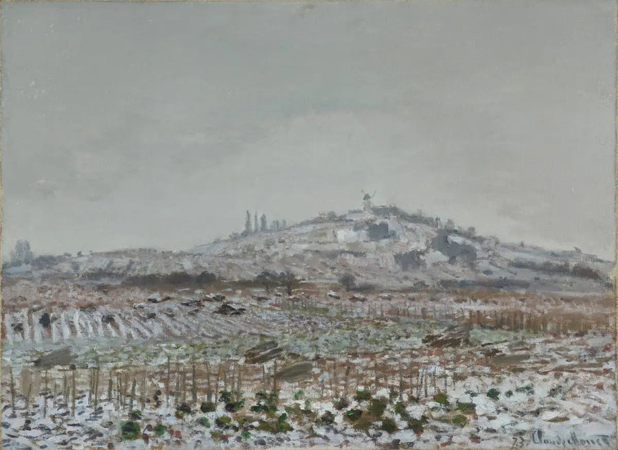 The Orgemont Mill, snow - Claude Monet