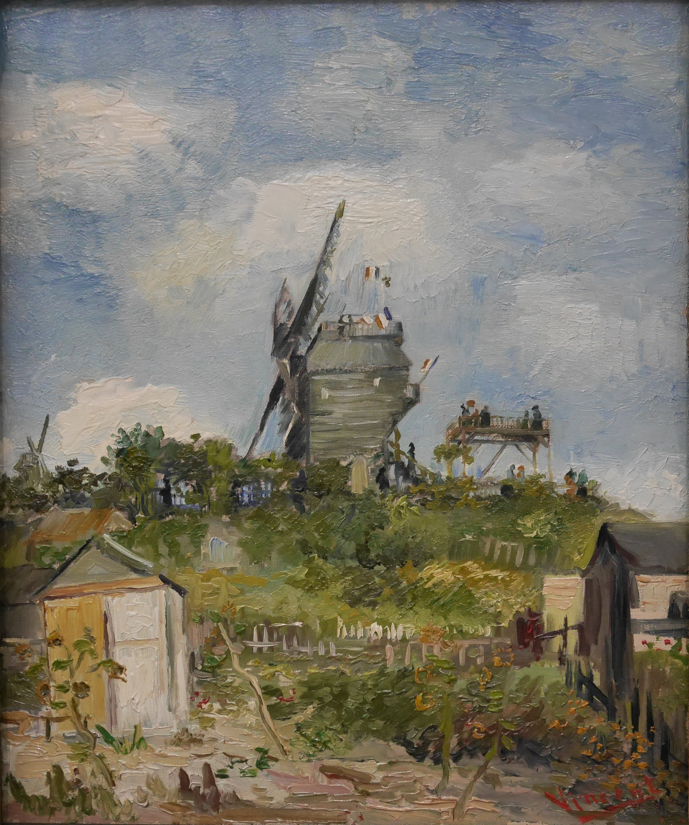 Reproduction du tableau « Le Moulin de la Galette - Vincent van Gogh » par Alpha Reproduction en peinture à l’huile