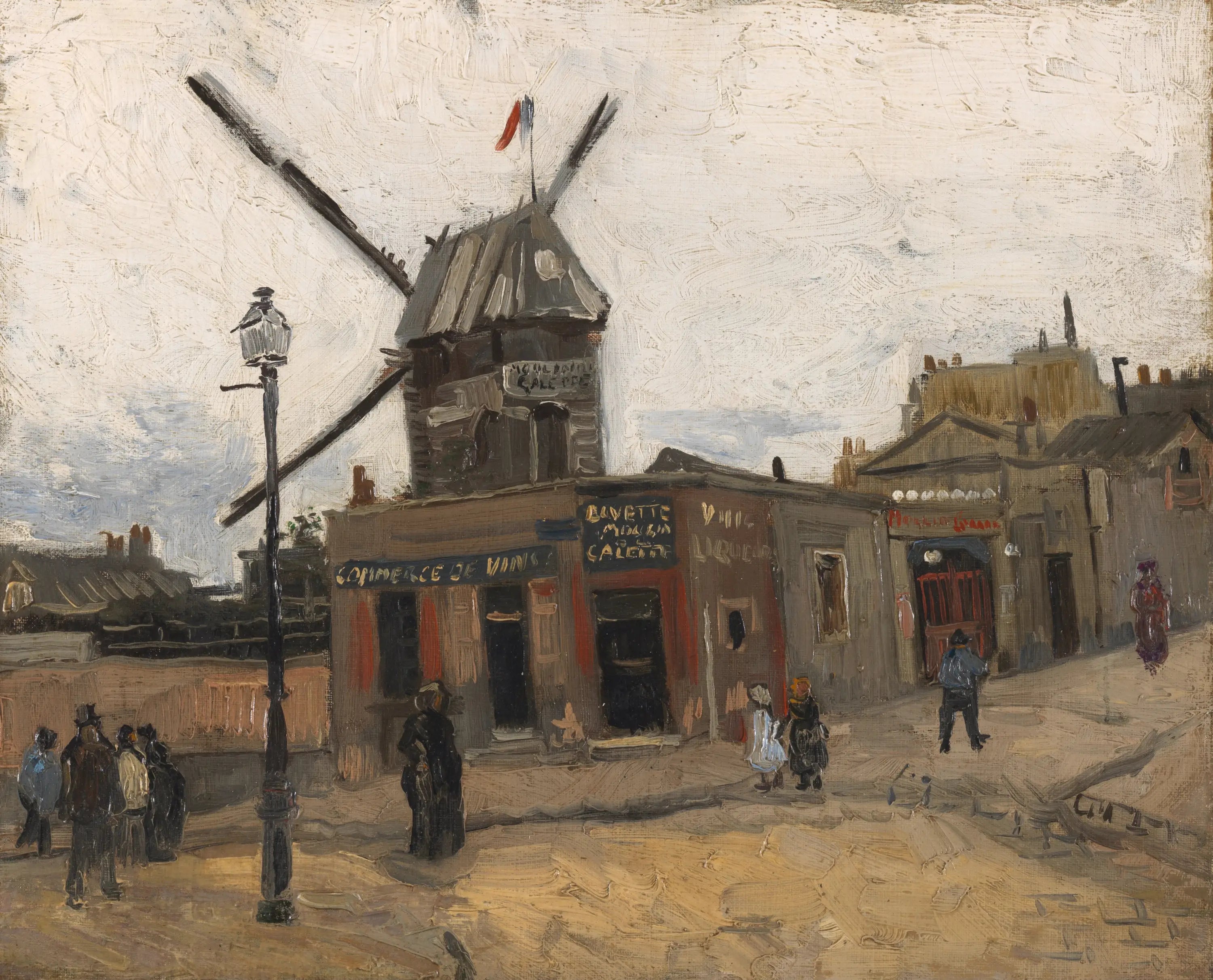 Reproduction du tableau « Le Moulin de la Galette - Vincent van Gogh » par Alpha Reproduction en peinture à l’huile