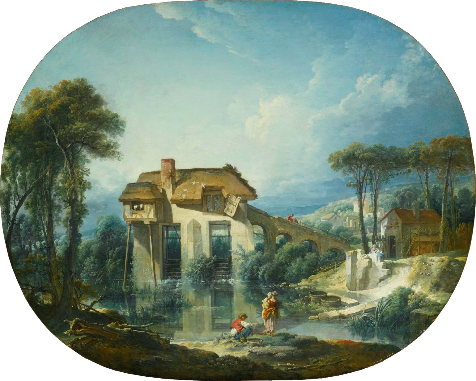 The Moulin de Quiquengrogne in Charenton - François Boucher