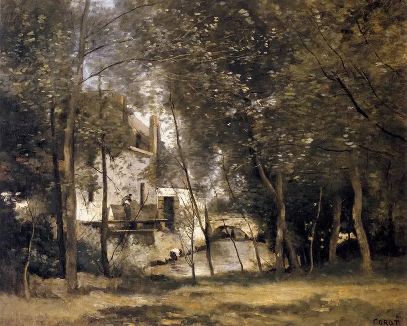 The Mill of Saint-Nicolas-lez-Arras - Jean-Baptiste Camille Corot