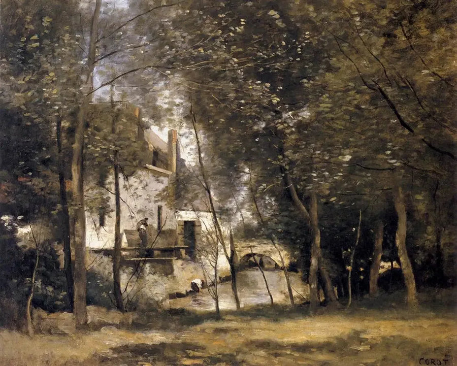 The Mill of Saint-Nicolas-lez-Arras - Jean-Baptiste Camille Corot