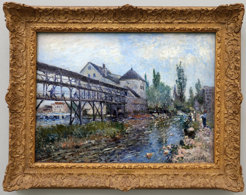 The Provencher Mill in Moret - Alfred Sisley