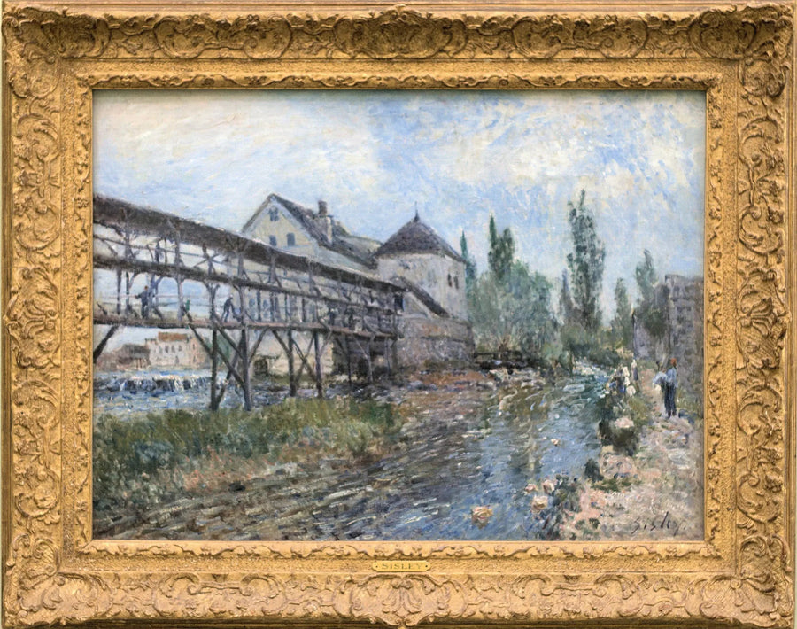 The Provencher Mill in Moret - Alfred Sisley