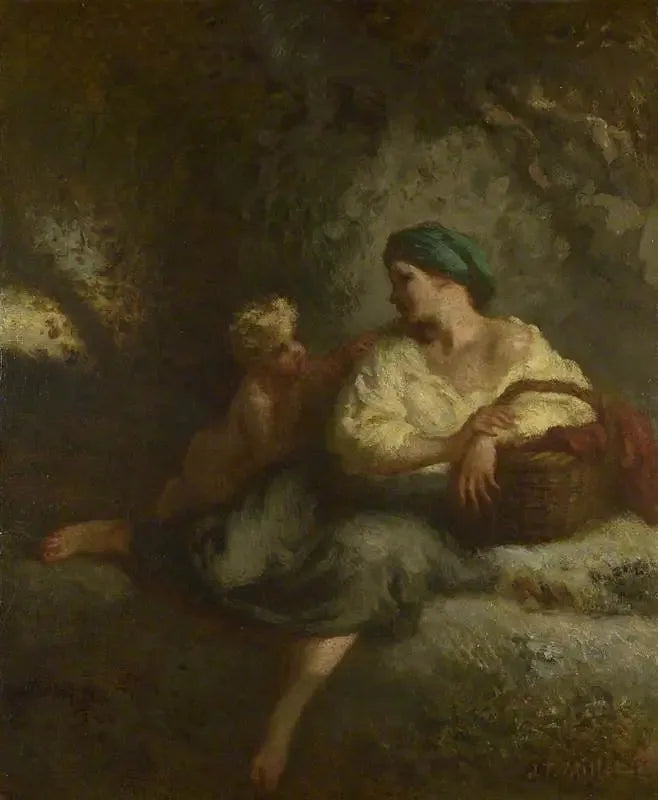 The Whisper - Jean-François Millet