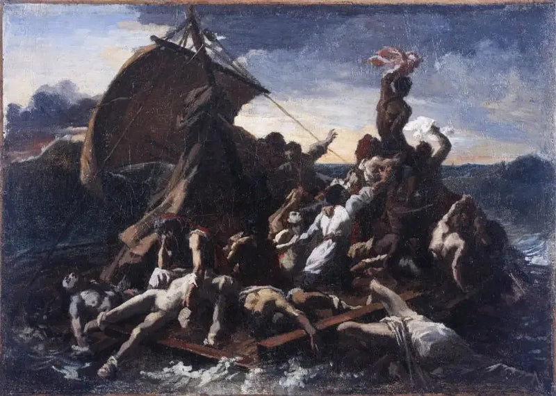 The Raft of the Medusa, sketch - Théodore Géricault