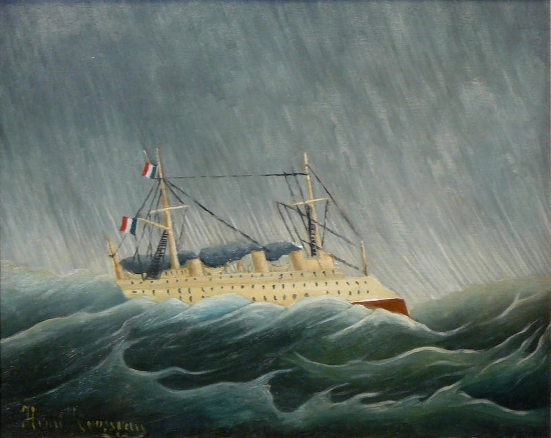 The Ship in the Storm - Henri Rousseau