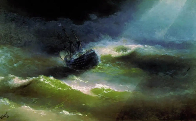 The ship « Empress Maria » in a storm - Ivan Aïvazovski