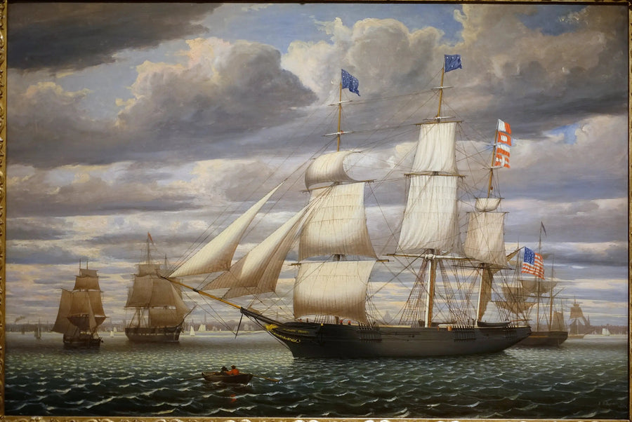 The ship Southern Cross in Boston port, 1851 - Fitz Henry Lane