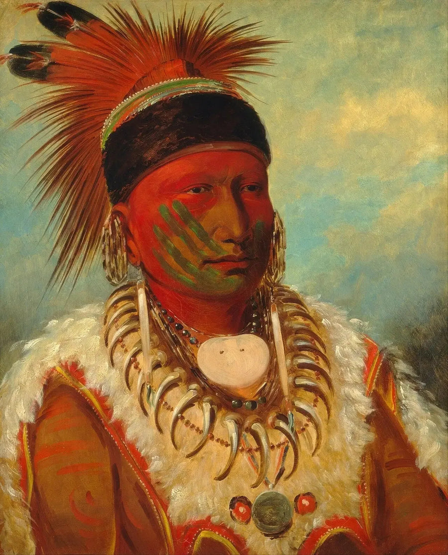 The White Cloud, Chief of the Iowas - George Catlin