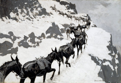 Le pack Mule - Frederic Remington - Alpha Reproduction