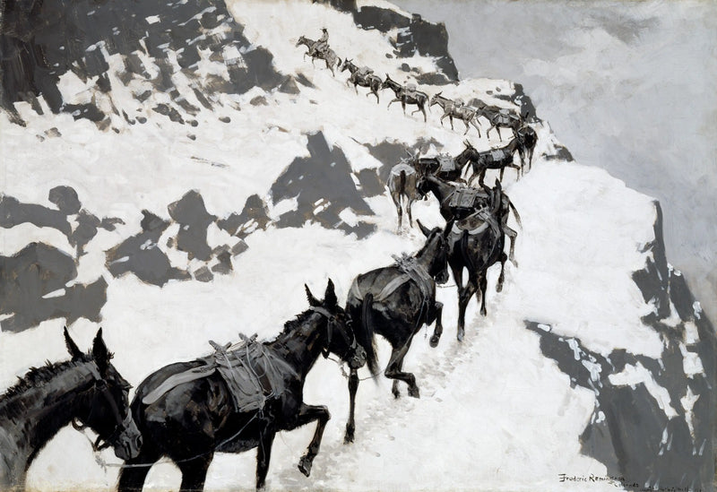 The Mule Pack - Frederic Remington